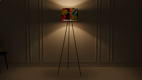 Colorful Tripod Floor Lamp