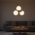 Modern Gold Circle Pendant