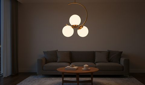Modern Gold Circle Pendant