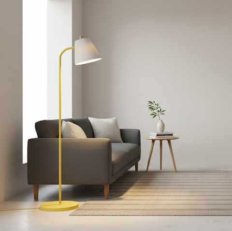 Minimalist Yellow Floor Lamp
