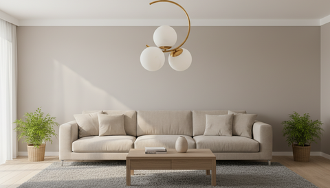 Modern Gold Circle Pendant