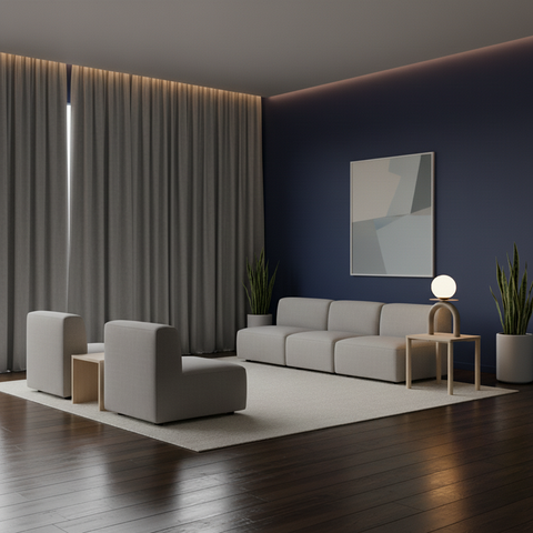 Stylish Greige Table Lamp