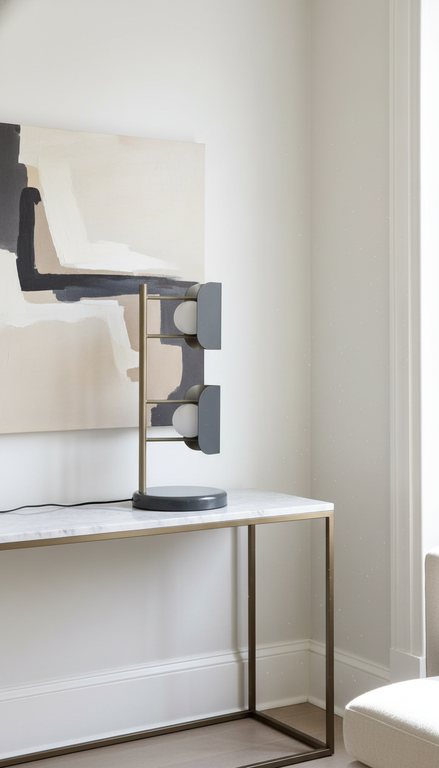 Modern Grey Table Lamp