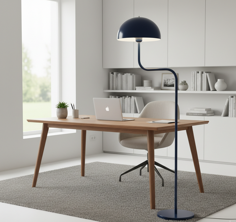 Navy Blue Playful Floor Lamp