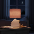 Pink Fur Table Lamp