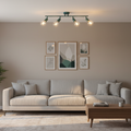 Minimalist Turquoise Track Ceiling Lamp