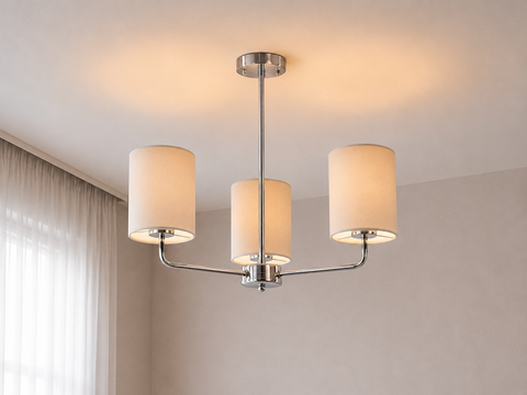 Classic Silver Branched Chandelier