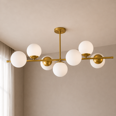 Modern Gold Track Chandelier