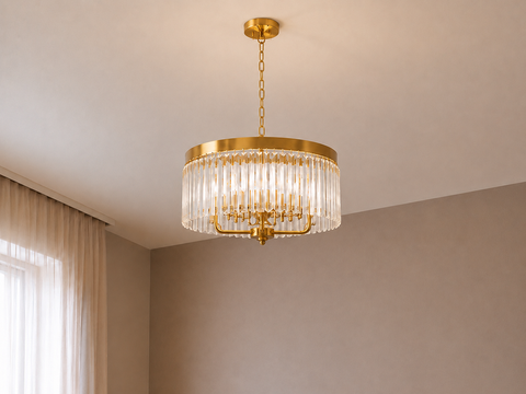 Luxury Gold Crystal Chandelier