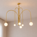 Modern Biege Branched Chandelier