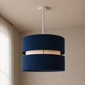 Contemporary Blue Shaded Pendant