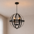 Rustic Black Chandelier