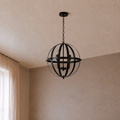 Black Modern Branched Chandelier