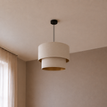 Contemporary Beige Shade Pendant Ceiling