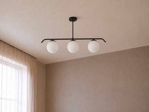 Modern Sleek Black Ceiling Track