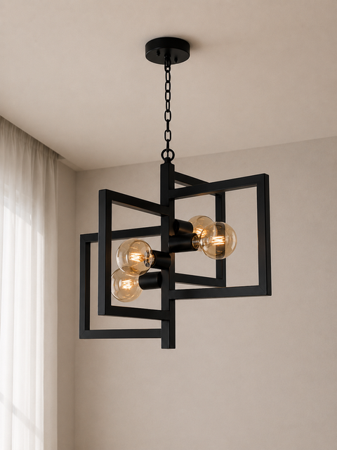 Industrial Black Single pendant