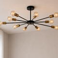 Modern Black Sputnik Chandelier