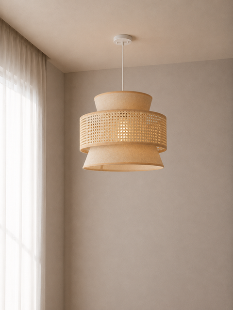 Elegant Modern Beige Pendant Ceiling