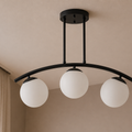 Modern Black Double Pendant