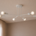 white branching chandelier