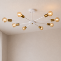 Modern White Sputnik Chandelier