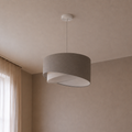 Contemporary Light Grey& White Shaded pendant
