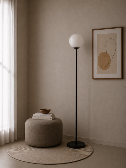 Minimal Black Floor Lamp