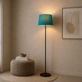 Modern Blue And Black Torchiere