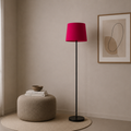Modern Pink  And Black Torchiere