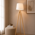 Minimal White Tripod Floor Lamp