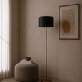 Classic Black & Gold Torchiere