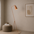 Modern Peach Tripod Floor Lamp