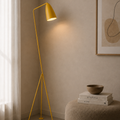 Modern Yellow Tripod Floor Lamp