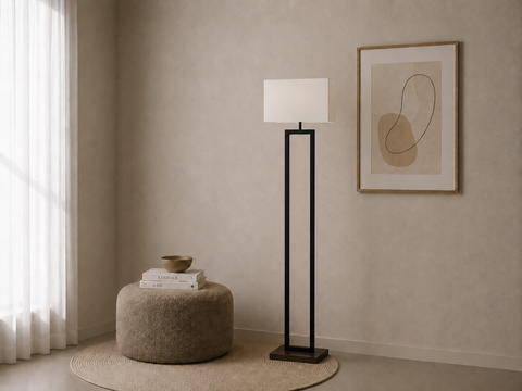 Modern Brown Floor Lamp