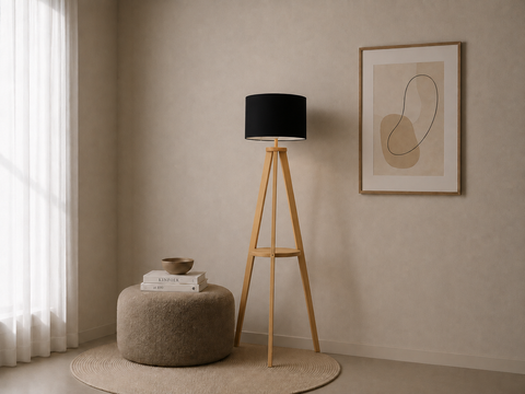 Modern Black Floor Lamp