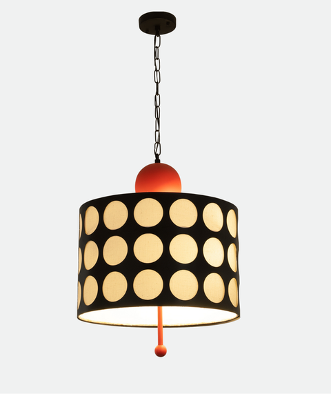 Modern Black And Red Shade Pendant