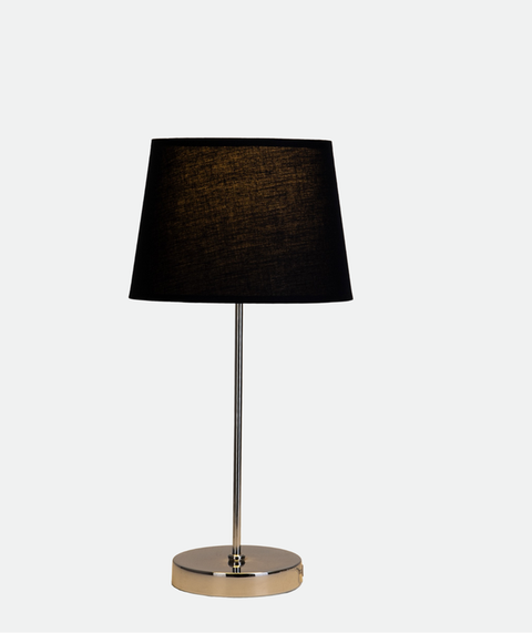 Stylish All Black Table Lamp
