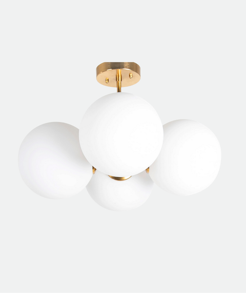 Elegant Gold & White chandelier