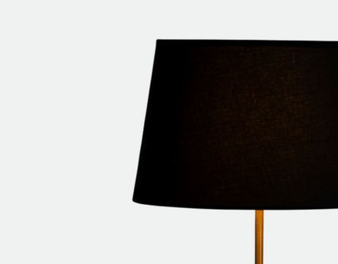 Modern Gold Table Lamp Black Shade