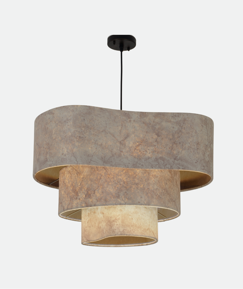 Triple Layer Sculptural Pendant