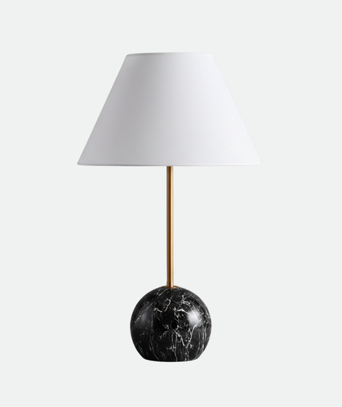 Modern Black Marble Base Table Lamp