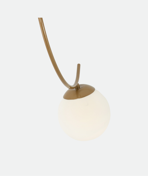 Modern Gold Curved Chandelier