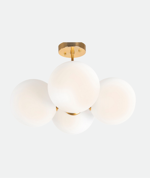 Elegant Gold & White chandelier