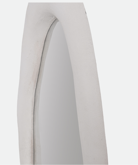 Modern White Fiber Glass Mirror