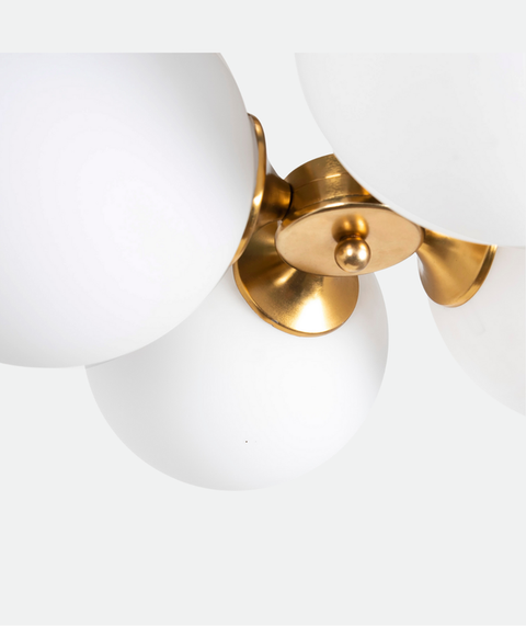 Elegant Gold & White chandelier