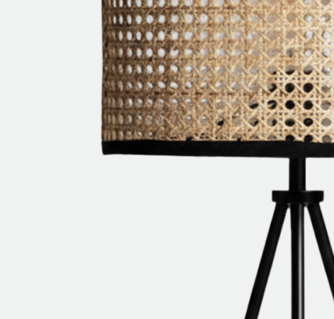 Boho Black Table Lamp