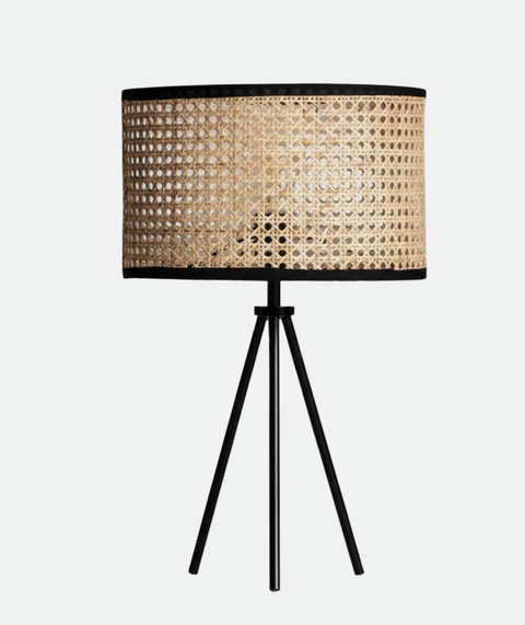 Boho Black Table Lamp