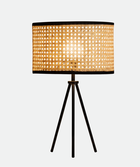 Boho Black Table Lamp