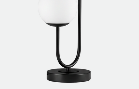 Modern All Black Table Lamp