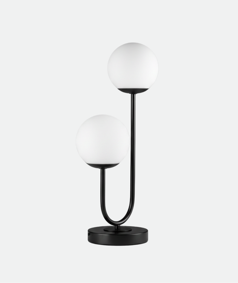Modern All Black Table Lamp